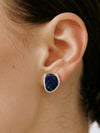 OLIO E ACETO Sterling Silver Lapis Lazuli/Red Snakeskin Jade Petal Earrings OLIO-OA13E12-LY Blue (OA13E11)